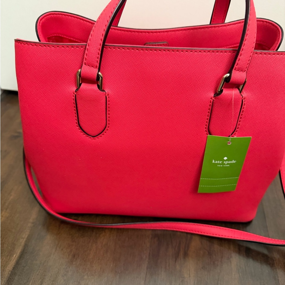 Kate Spade Evangelie Laurel Way Leather Satchel NWT - Picture 2 of 4